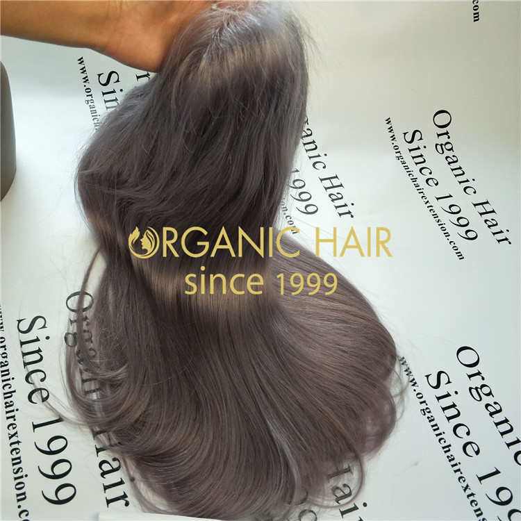 The best grey full lace wigs ,lace frontal wigs online world shipping hair wholesale factory in China A42